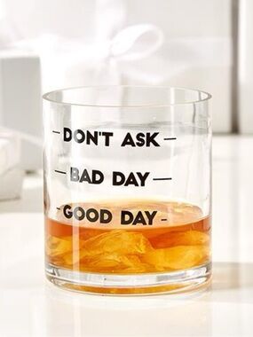 Two's Company Don’t Ask Double Old Fashion Glass